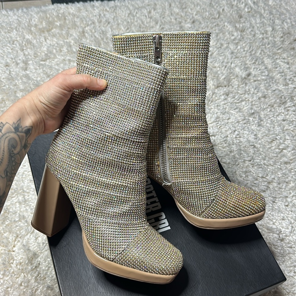 Poster Girl rhinestone boots
